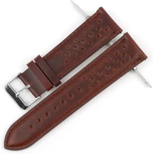 Men Watchstrap Lasting Leather Watch Band 18mm smoothly adolescence 20mm 22mm 24mm Breathable Porous Wristband Watch Bracelet Handmade Stitching Fit for 