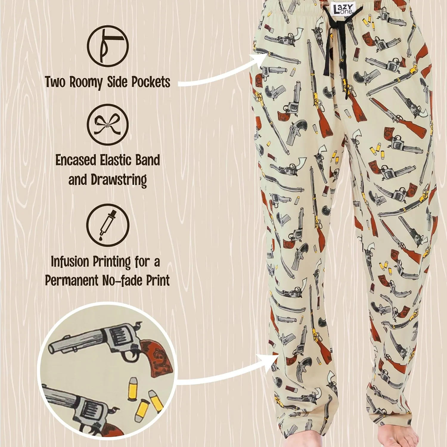 Men's Separate Bottoms, Lounge Pants, Funny Lazy One Novelty Pajama Pants For chimpanzee Men, 
