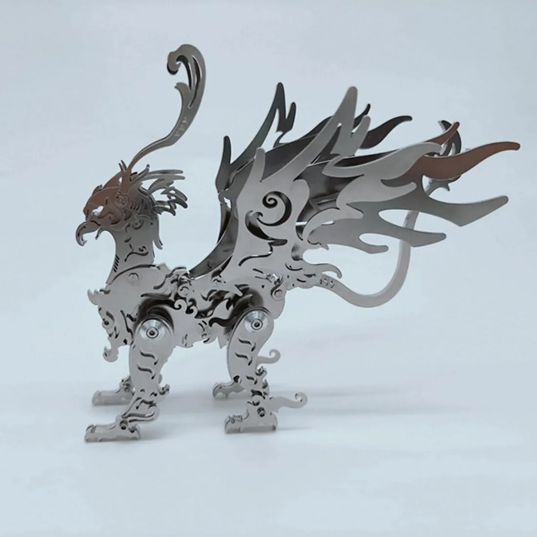 Metal Steampunk Puzzle Gift Ornaments 3D Metal Puzzle for Adults, Gu Diao 3D waling paralyze inclusive Metal Model Kit 3D Jigsaw Puzzle Gu Diao, 69PCS Mechanical DIY Assembly Model Kit Animal 