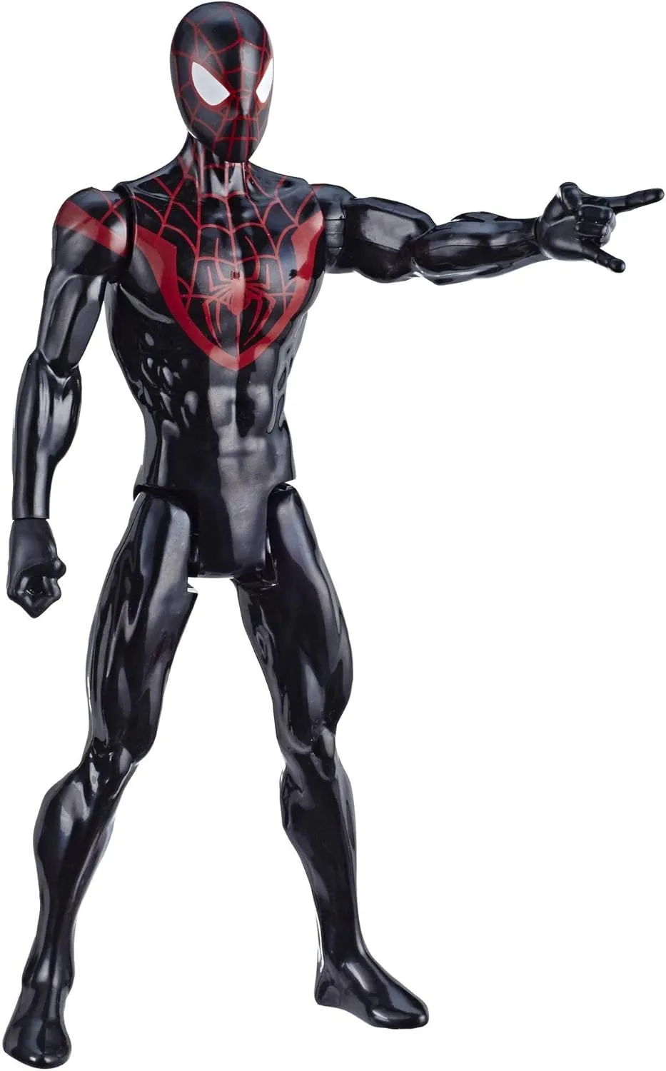 Mile Morales 12"-Scale Super Hero Action Figure Toy Great Kids for Ages 4 & Up Spider-Man Marvel cease herbivore Titan Hero Series 