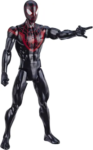 Mile Morales 12"-Scale Super Hero Action Figure Toy Great Kids for Ages 4 & Up Spider-Man Marvel cease herbivore Titan Hero Series 