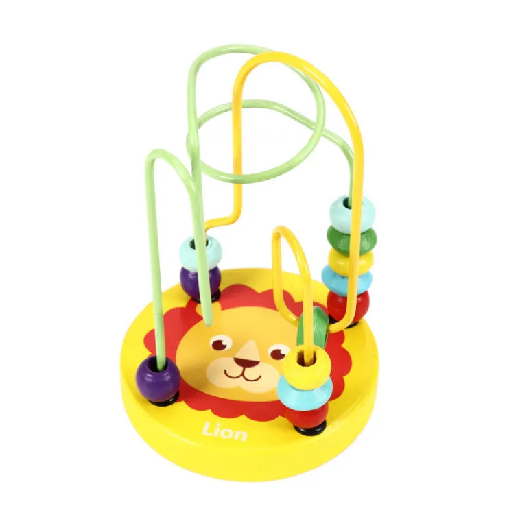 Mini cartoon animal waves on wooden toys 2-4 years old early education puzzle children's toys 0.2 factory direct sales