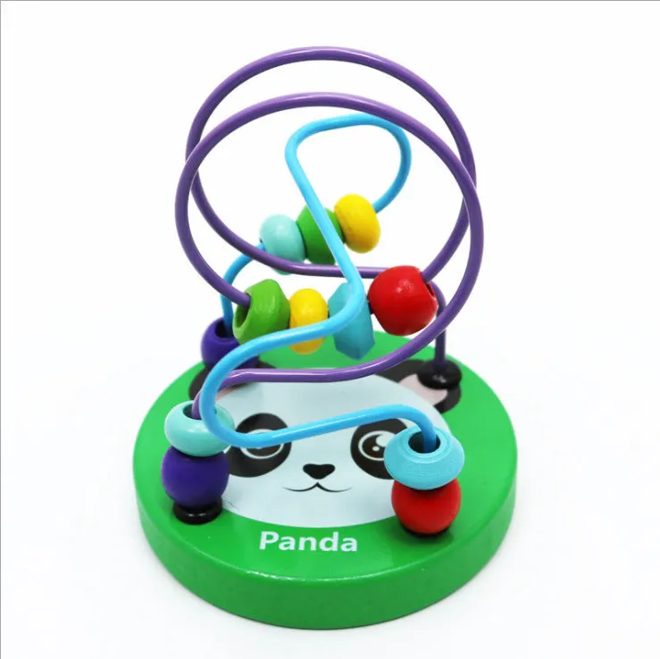 Mini cartoon animal waves on wooden toys 2-4 years old early education puzzle children's toys 0.2 factory direct sales