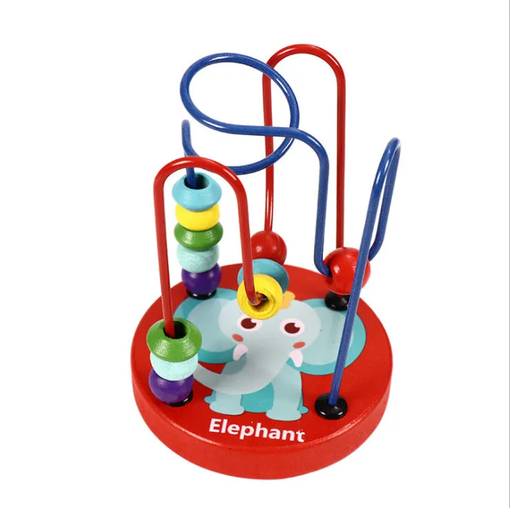 Mini cartoon animal waves on wooden toys 2-4 years old early education puzzle children's toys 0.2 factory direct sales