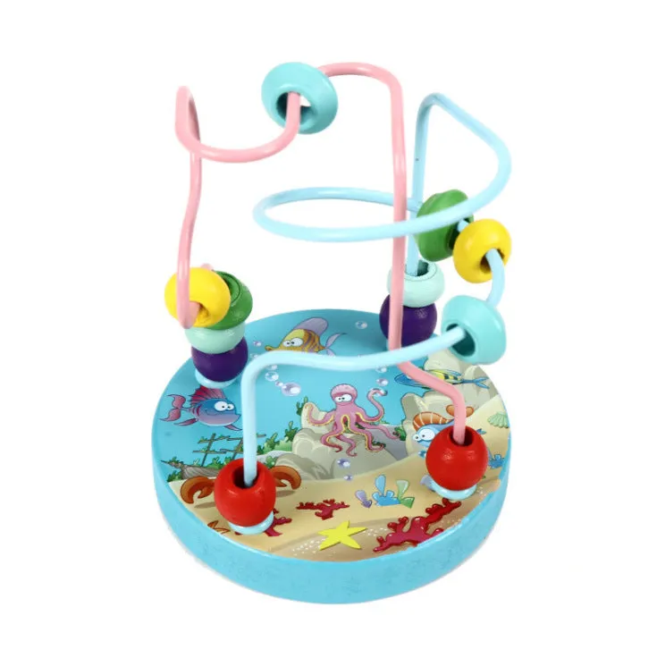 Mini cartoon animal waves on wooden toys 2-4 years old early education puzzle children's toys 0.2 factory direct sales