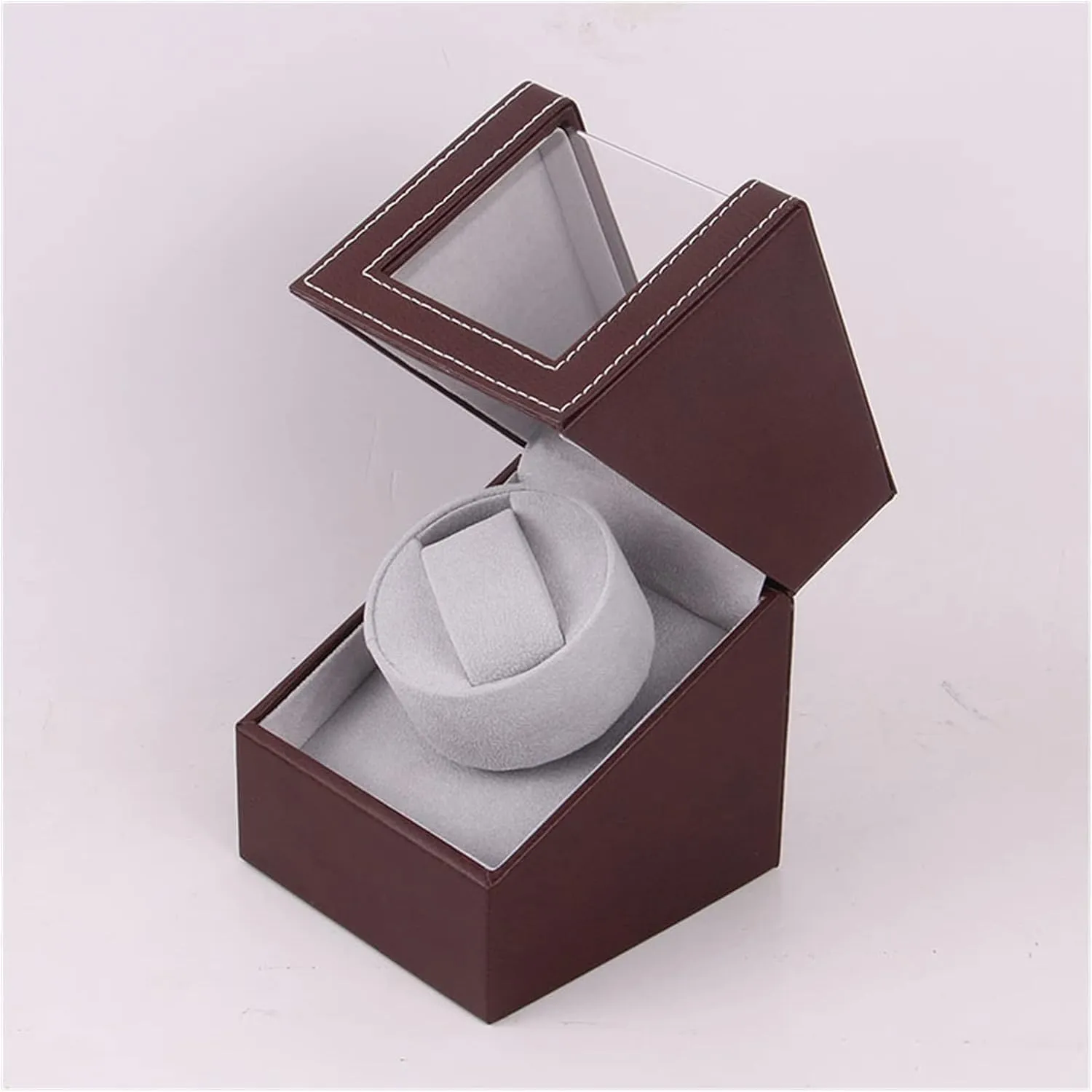 Mini Single Electric noxious chamber Watch Box Self Winding Watch Receiver Display Watch Winder Box Automatic Watch Winder Carbon Fiber Watch Shaker 
