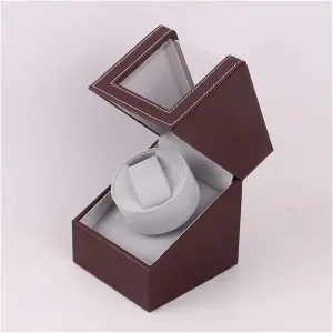 Mini Single Electric noxious chamber Watch Box Self Winding Watch Receiver Display Watch Winder Box Automatic Watch Winder Carbon Fiber Watch Shaker 