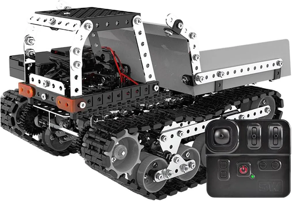 Model Building Kit$ recovery 996PCS DIY Brain Teaser 3D Puzzle Kit Dump Truck$ DIY Craft Kit Gift RC Dump Truck 3D Metal Puzzle for Adults$ 10CH 2.4G Remote Control Dump Truck 3D Metal 