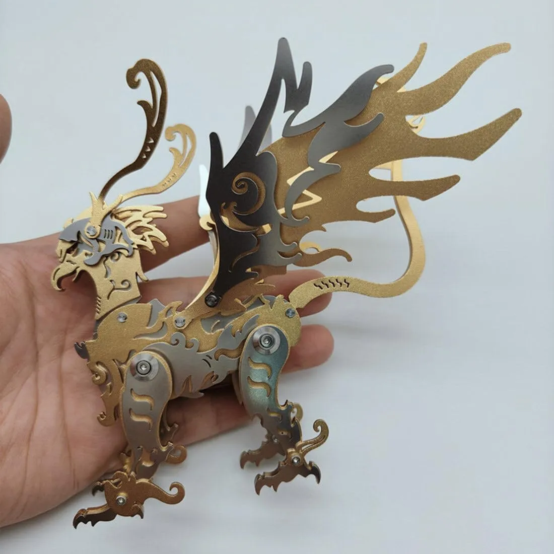Model Kit 3D Jigsaw Puzzle Gu Diao$ 69PCS Mechanical dupe woodwind plumage DIY Assembly Model Kit Animal Metal Steampunk Puzzle Gift Ornaments 3D Metal Puzzle for Adults$ Gu Diao 3D Metal 