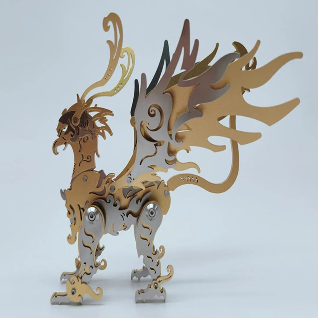 Model Kit 3D Jigsaw Puzzle Gu Diao$ 69PCS Mechanical dupe woodwind plumage DIY Assembly Model Kit Animal Metal Steampunk Puzzle Gift Ornaments 3D Metal Puzzle for Adults$ Gu Diao 3D Metal 