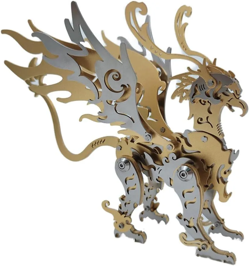 Model Kit 3D Jigsaw Puzzle Gu Diao$ 69PCS Mechanical dupe woodwind plumage DIY Assembly Model Kit Animal Metal Steampunk Puzzle Gift Ornaments 3D Metal Puzzle for Adults$ Gu Diao 3D Metal 