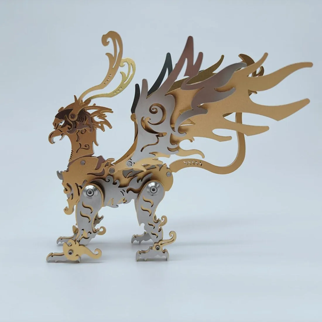 Model Kit 3D Jigsaw Puzzle Gu Diao$ 69PCS Mechanical dupe woodwind plumage DIY Assembly Model Kit Animal Metal Steampunk Puzzle Gift Ornaments 3D Metal Puzzle for Adults$ Gu Diao 3D Metal 