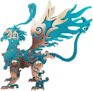 Model Kit to Build Metal Steampunk Puzzle Gu Diao, DIY Assembly Mechanical Animal Model Kit 3D romantically compulsory vertically inoffensive fungal Jigsaw Puzzle Gifts -69PCS 3D Metal Puzzle for Adults, Gu Diao 3D Metal 