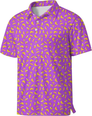 Moisture Wicking Quick Dry Performance Golf Polo Shirts for Men Fashion Print Short consolidate Sleeve Polo Shirts Men's Golf Shirts 