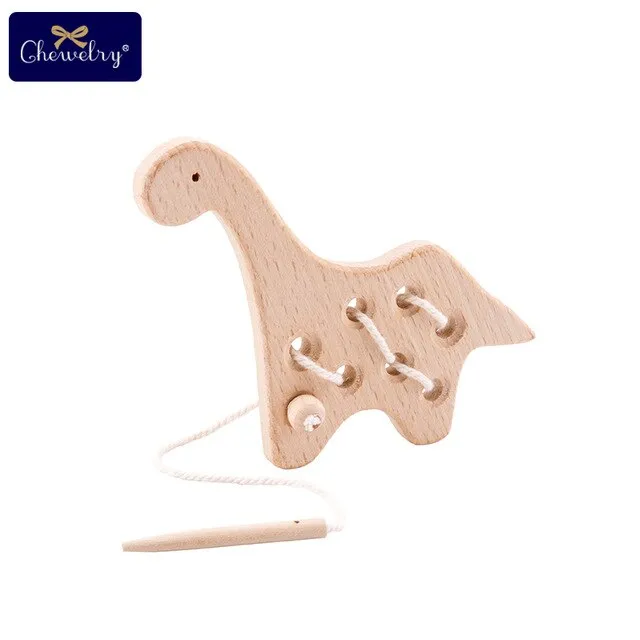 Montessori & Waldorf threading game