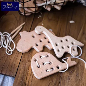 Montessori & Waldorf threading game