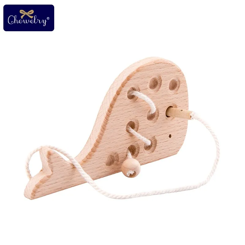 Montessori & Waldorf threading game