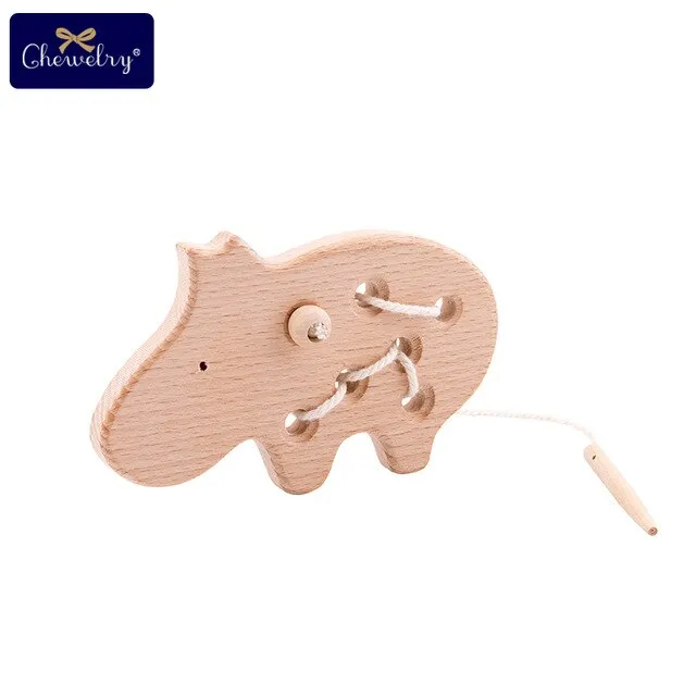 Montessori & Waldorf threading game