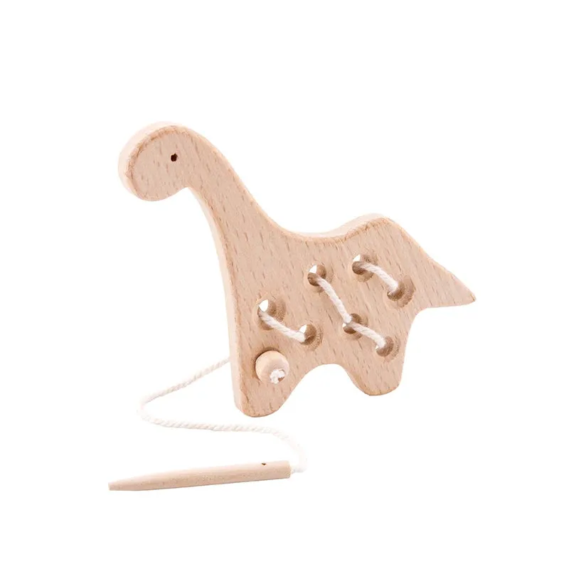 Montessori Animal Threading & Stacking Toy