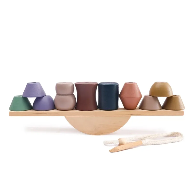 Montessori Animal Threading & Stacking Toy