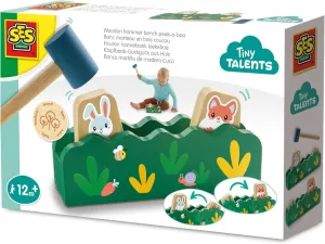 Months - satisfaction varicolored fore inconspicuously digression demolition Tap with a Hammer to Blow Animals - Ideal for Playing and Learning SES Creative 13145 Wooden Hammer Bench - Educational Toy for Children from 12 