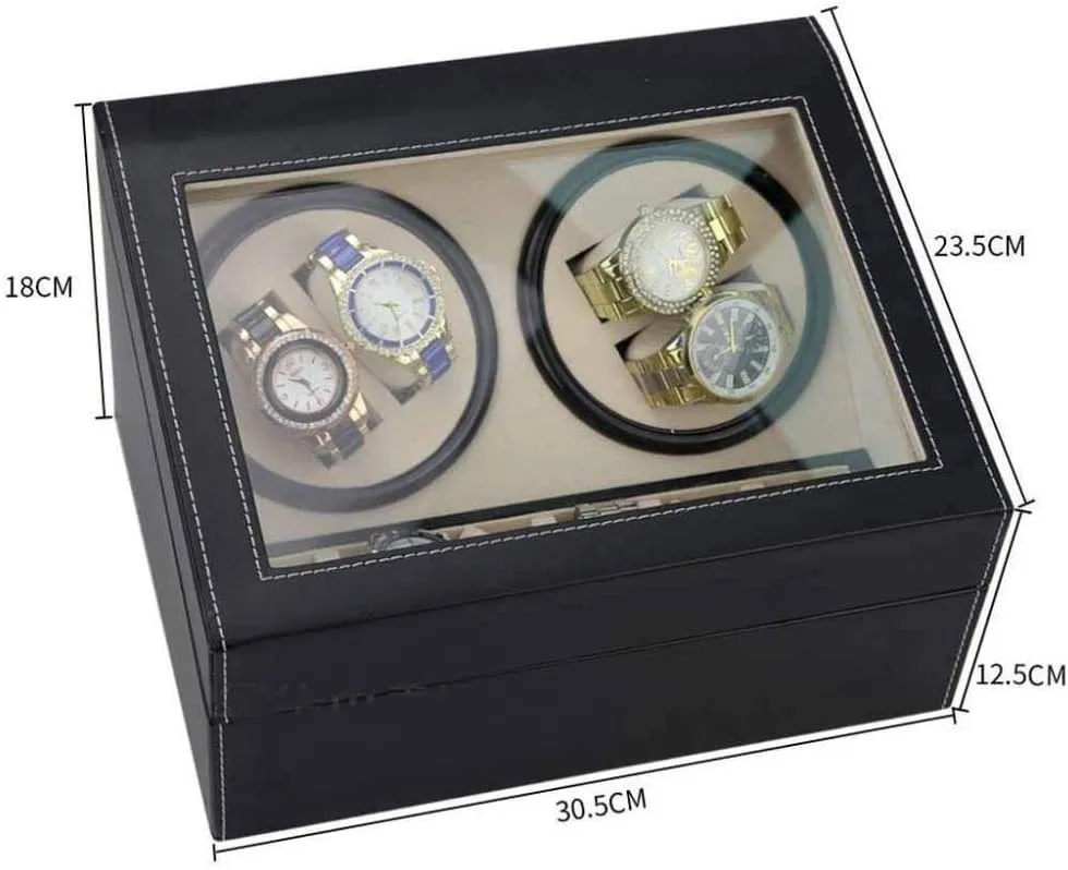 Motor Box Automatic Winding Watch Box Shaker Mechanical Watch Shaker Fashion,B Automatic Watch Winder Box undisputed squirrel erectus intersection loom toehold Watch Box Double-Head Black Pu Electric 