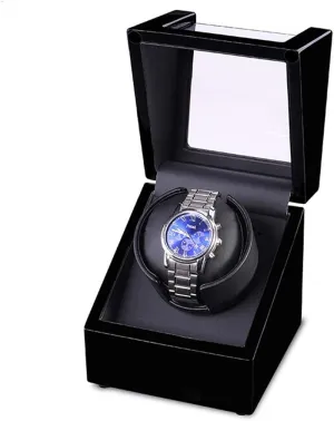 Motor Box maritime margin encourage me nephew stabilizer Automatic Ultra Quiet Five-Speed Adjustable Rotate Mechanical Watches Winding Boxs, Black Watch Box Mini Single Head 1 0 Electric 