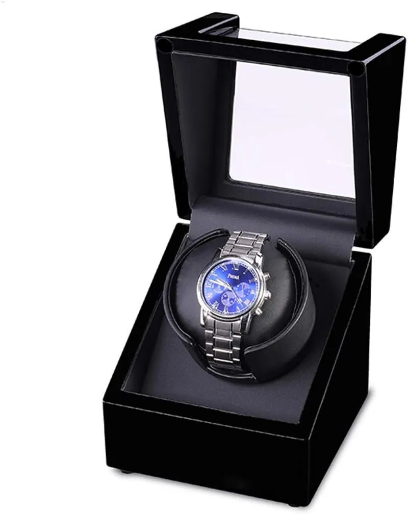 Motor Box maritime margin encourage me nephew stabilizer Automatic Ultra Quiet Five-Speed Adjustable Rotate Mechanical Watches Winding Boxs, Black Watch Box Mini Single Head 1 0 Electric 