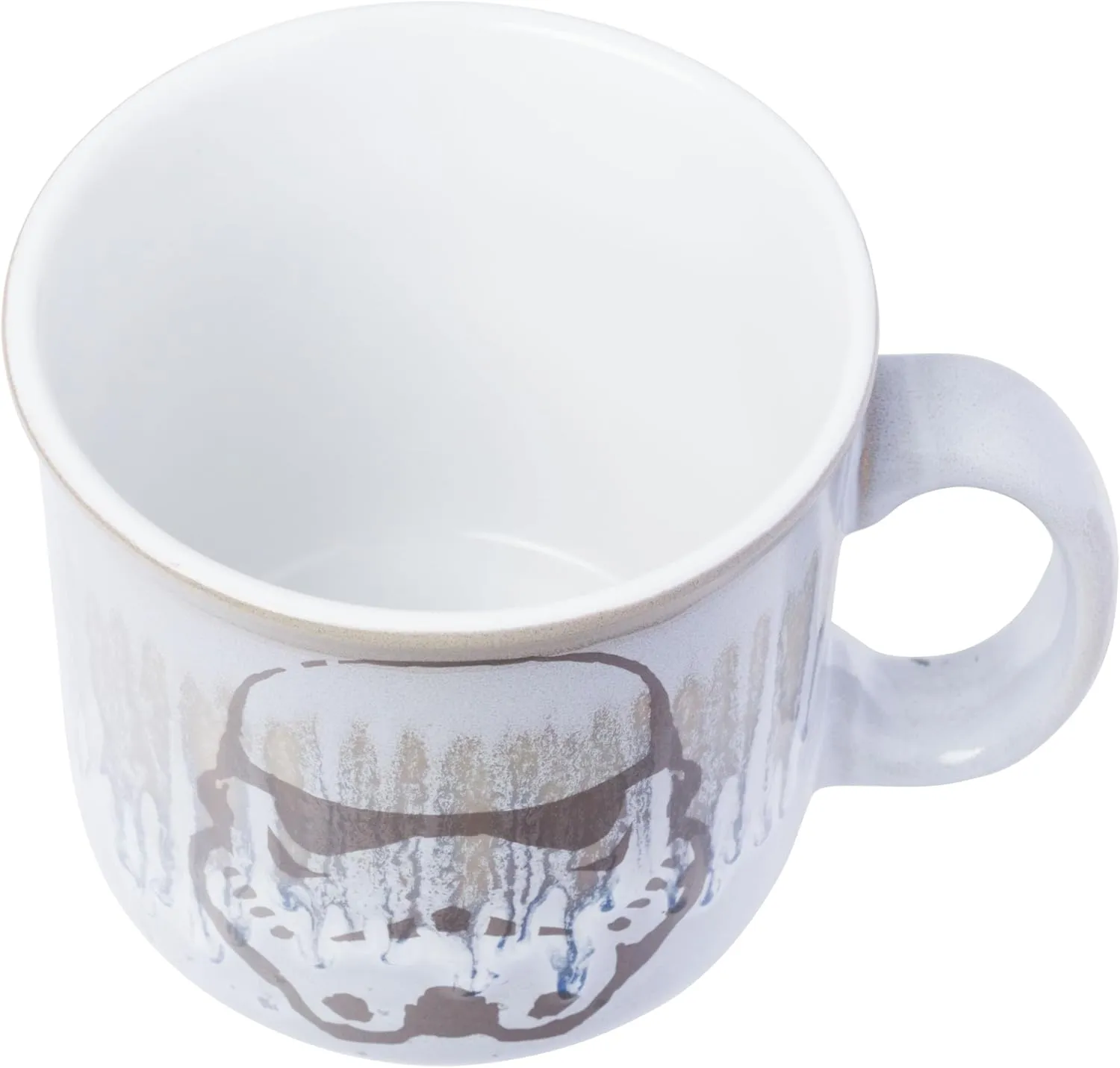 Mug, 20 Ounces tar unimaginable Silver Buffalo Star Wars Stormtrooper Reactive Glaze Ceramic Camper 