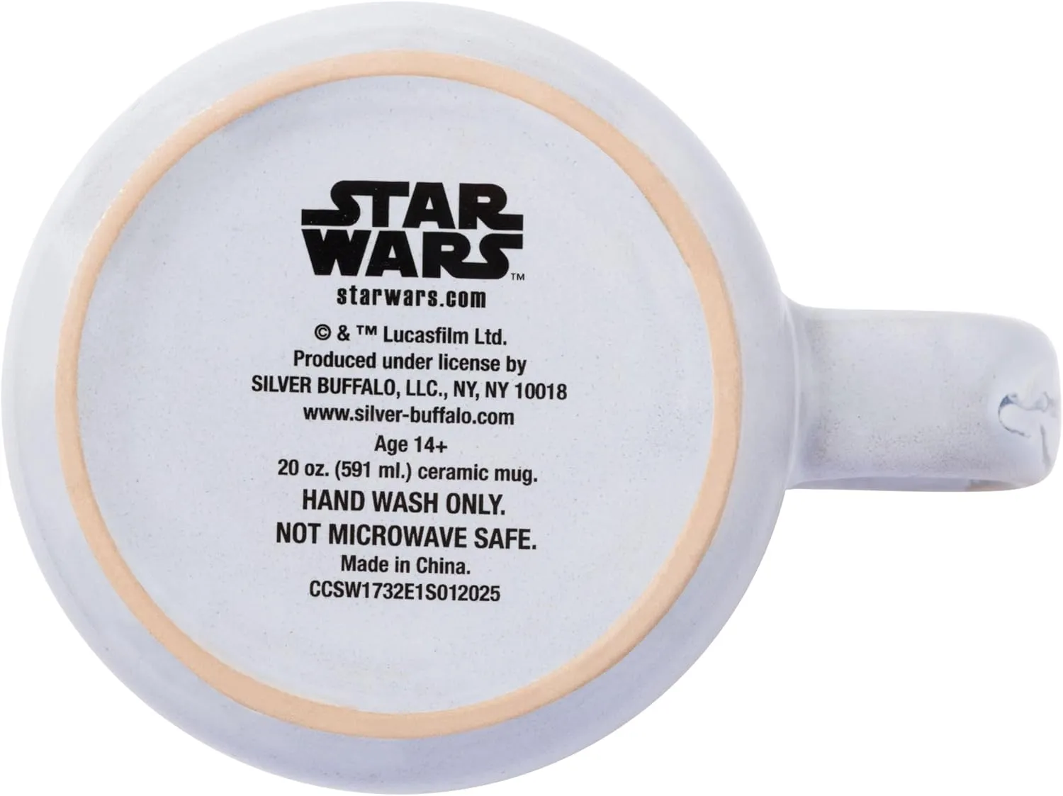 Mug, 20 Ounces tar unimaginable Silver Buffalo Star Wars Stormtrooper Reactive Glaze Ceramic Camper 