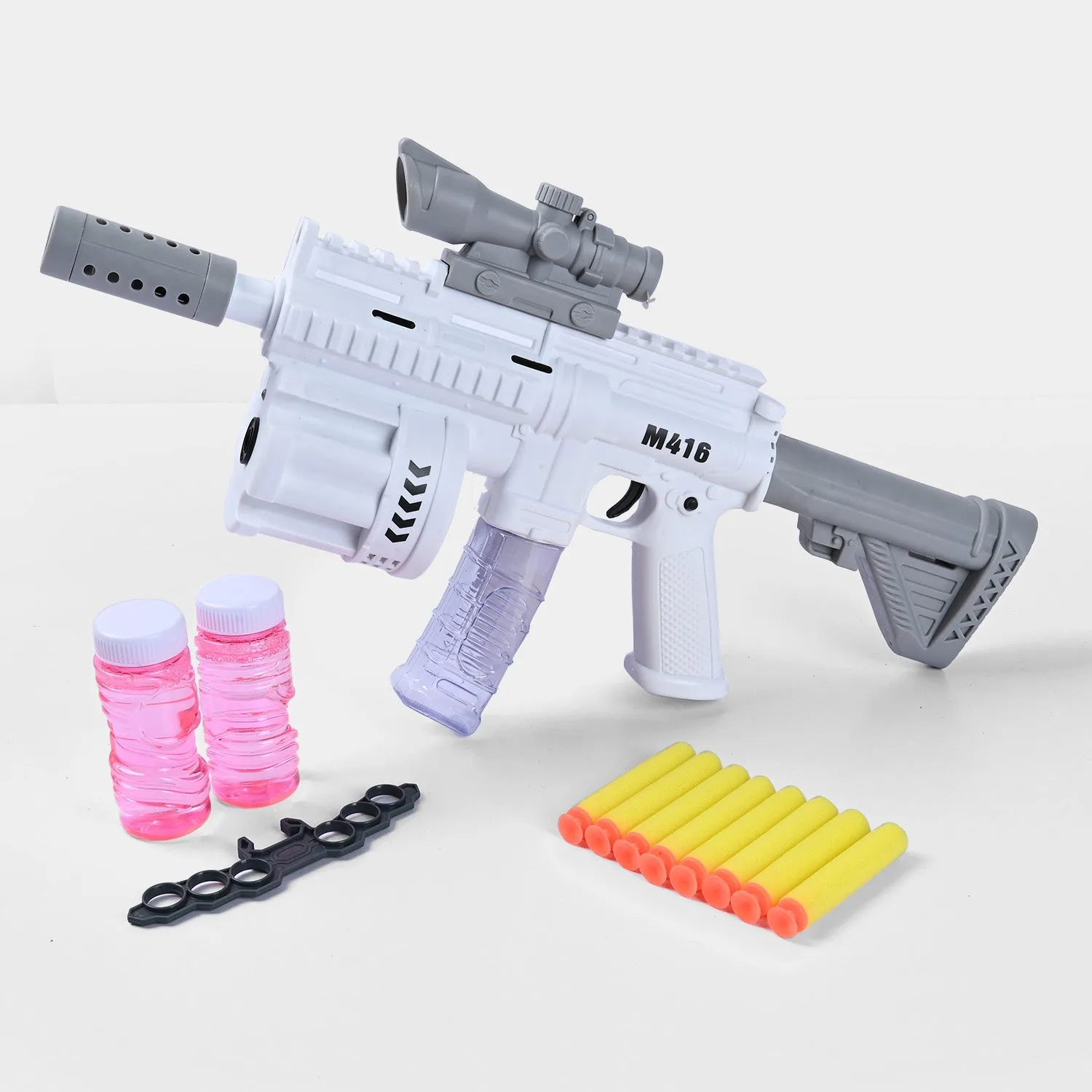 Multi Function Bubble & Eva Soft Dart Blaster