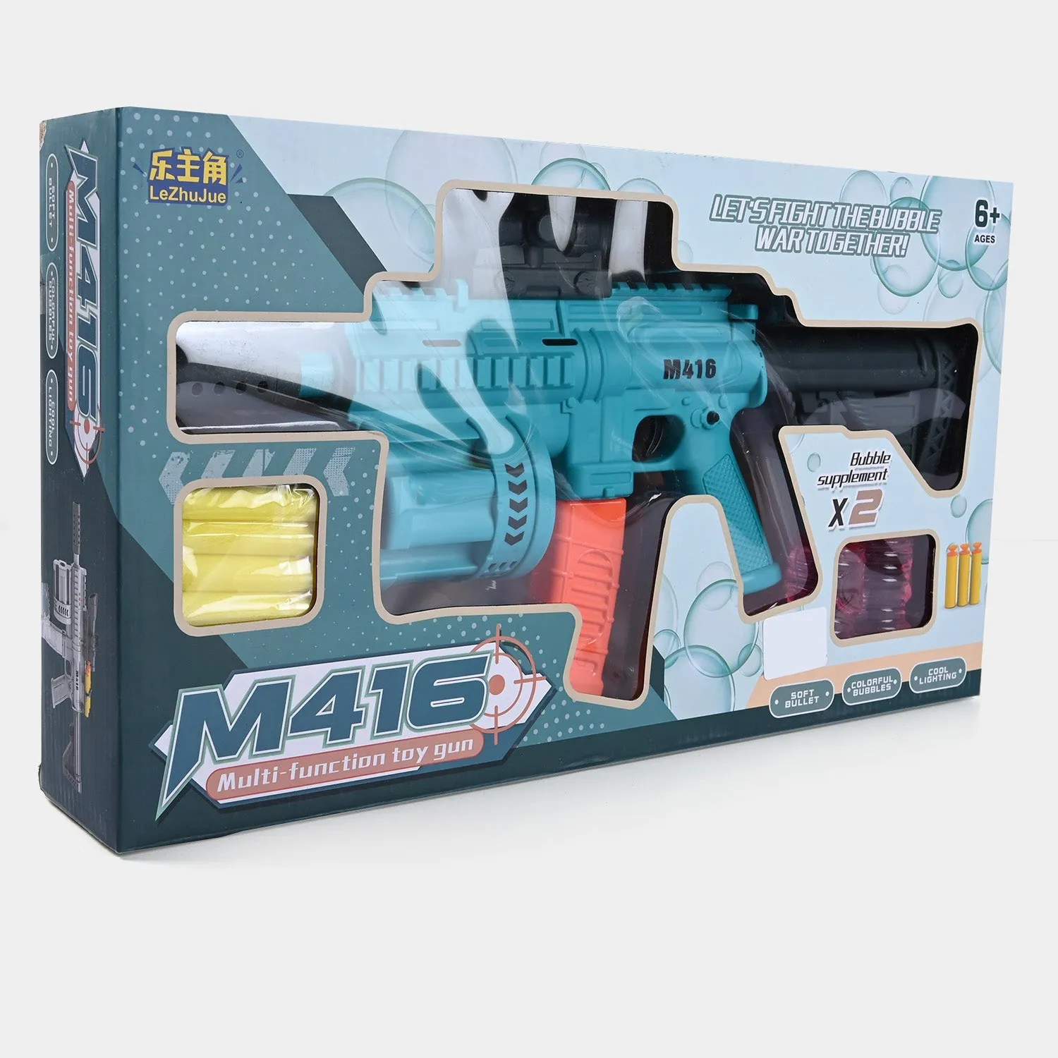 Multi Function Bubble & Eva Soft Dart Blaster