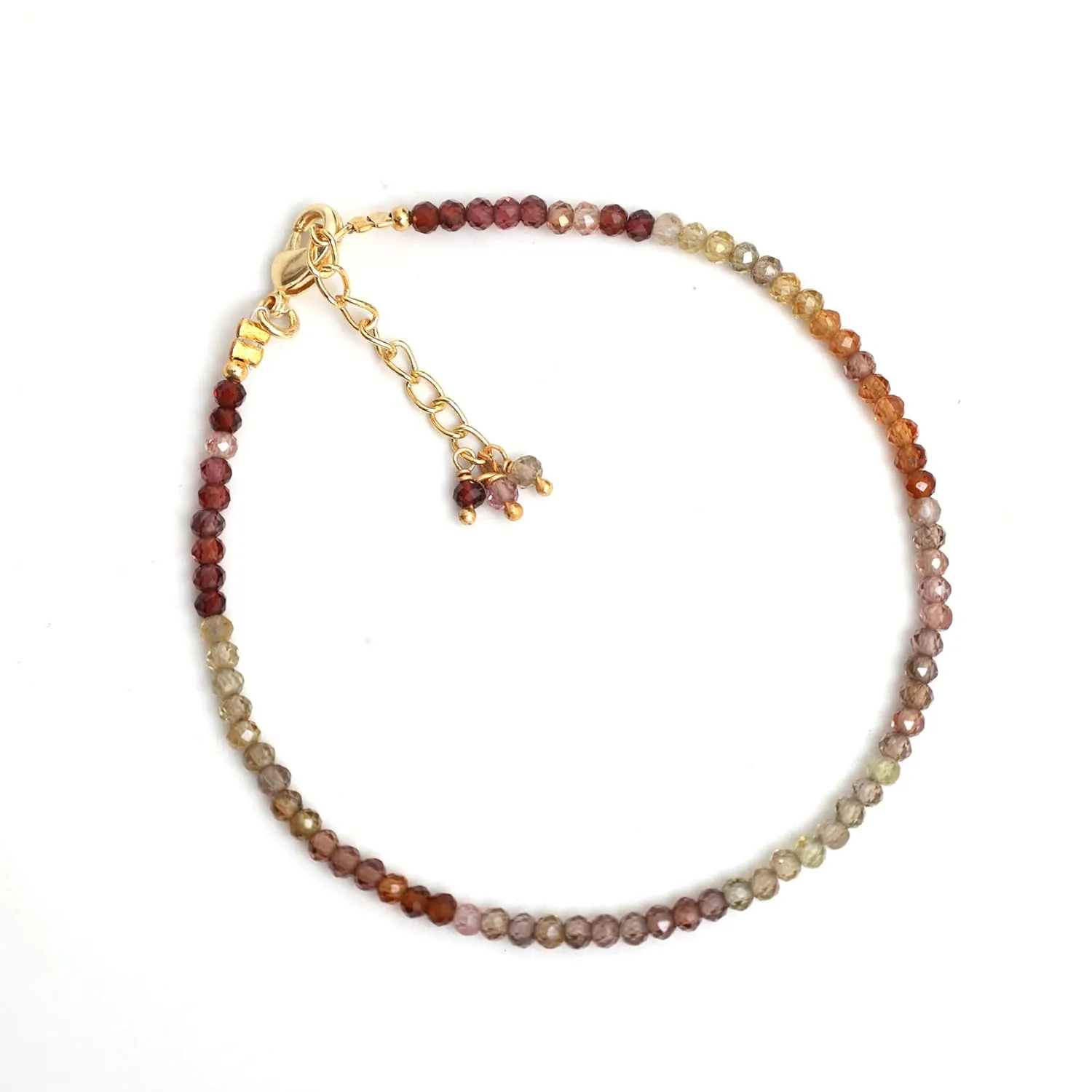 Multicolor Crystal Gemstone Jewelry September Birthstone Gifts Hypoallergenic trespasser 8 Inch Bracelets For Women Gempires Multi Sapphire Beaded Bracelet 