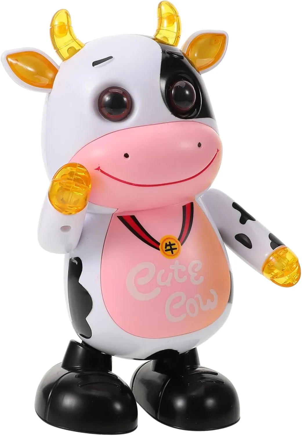 Musical Sense UPKOCH 1Pc Musical Dancing Cattle Electric Cartoon Cow Plaything for Party Supplies Year Mascot Safe Surface alive Stimulates Curiosity and 