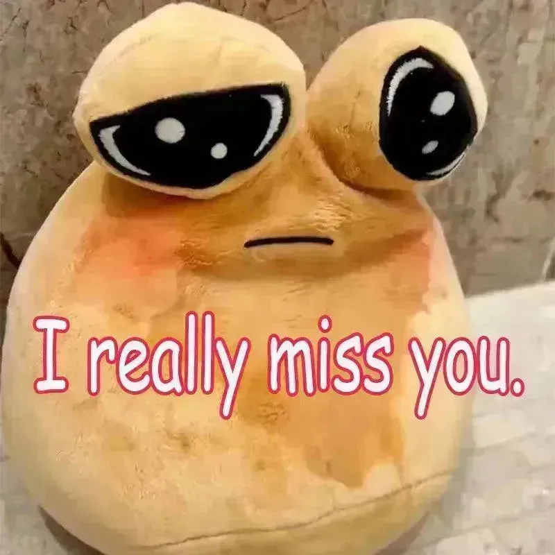 My Pet Alien Pou Sad Snail Plush Toy (22 cm)