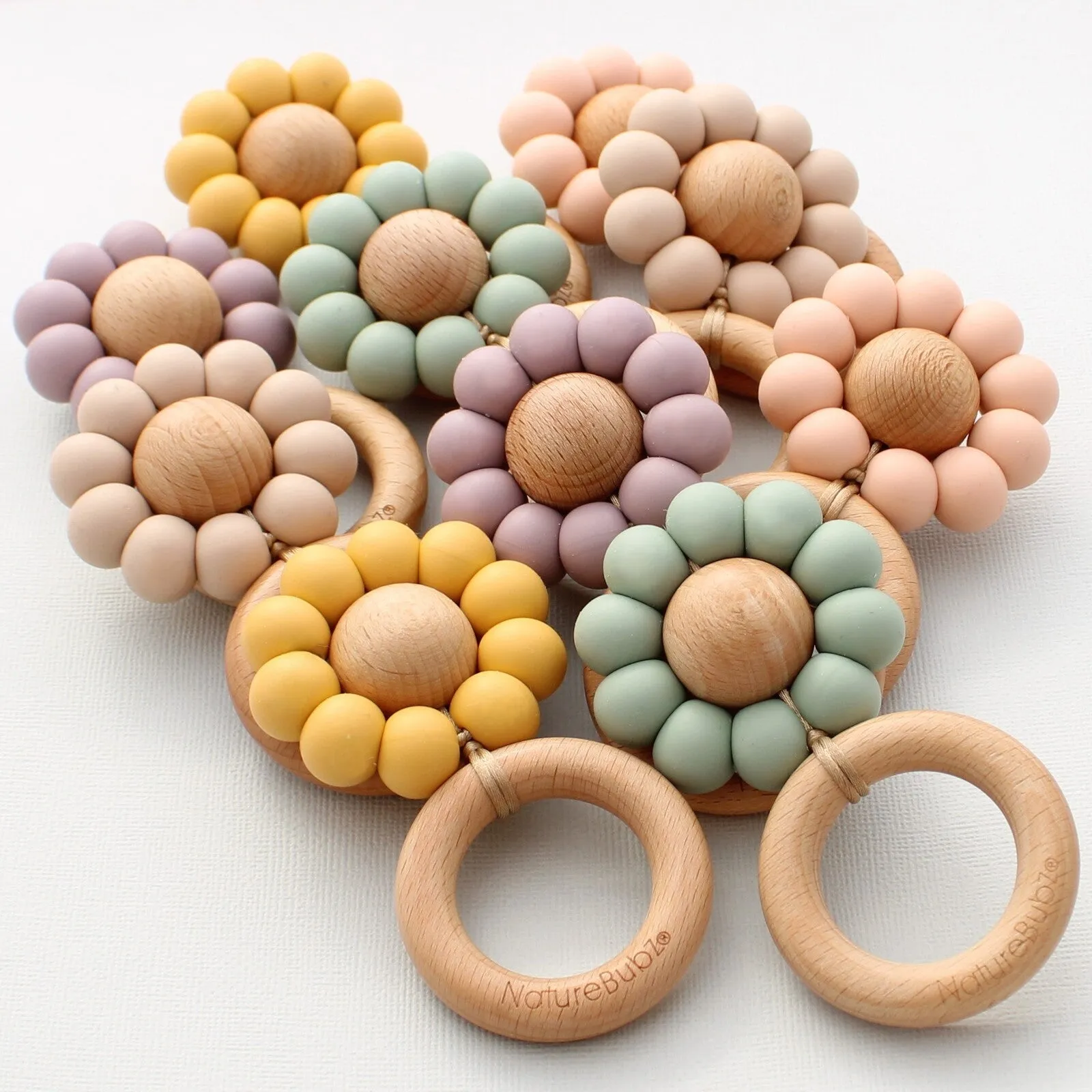 Nature Bubz BLOOM Rattle Teether