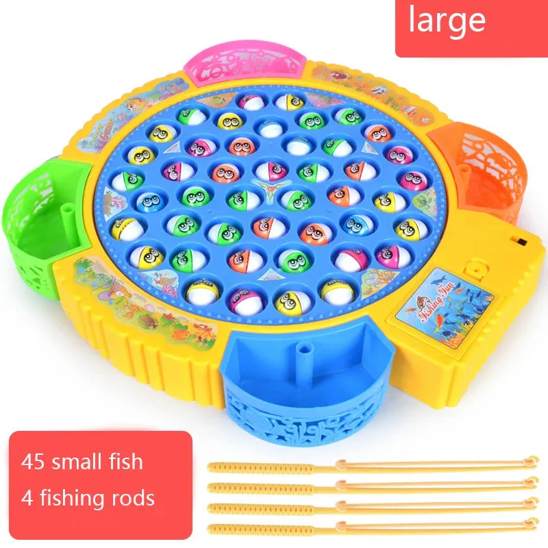New Kids Fishing Toys Electric Rotating Fishing Play Game