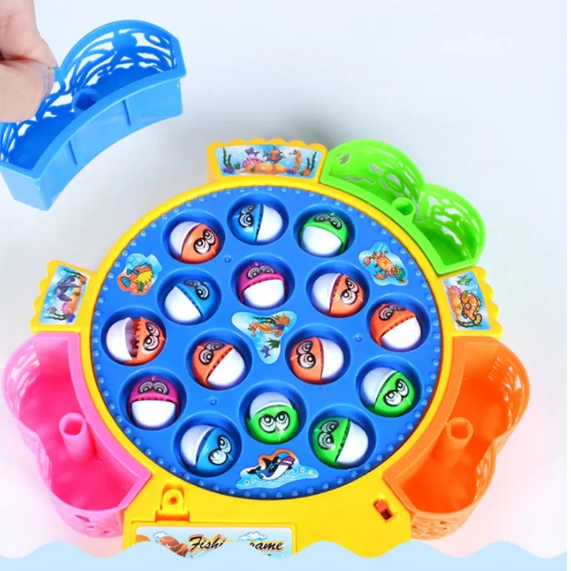 New Kids Fishing Toys Electric Rotating Fishing Play Game