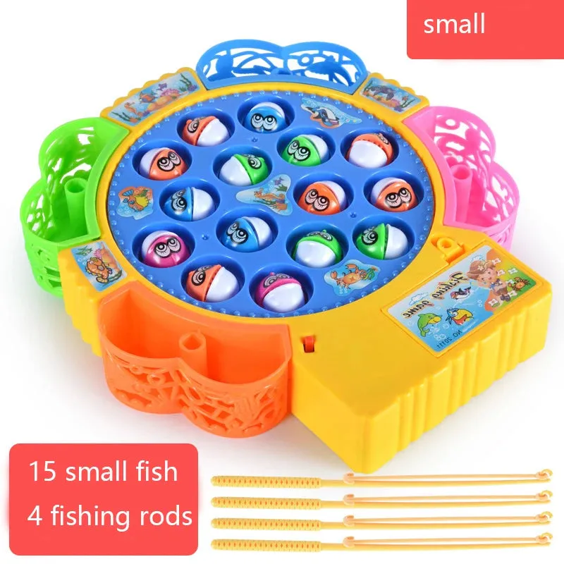 New Kids Fishing Toys Electric Rotating Fishing Play Game