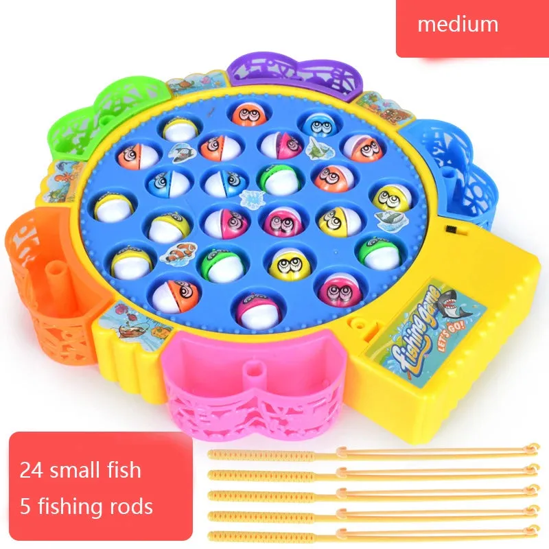 New Kids Fishing Toys Electric Rotating Fishing Play Game