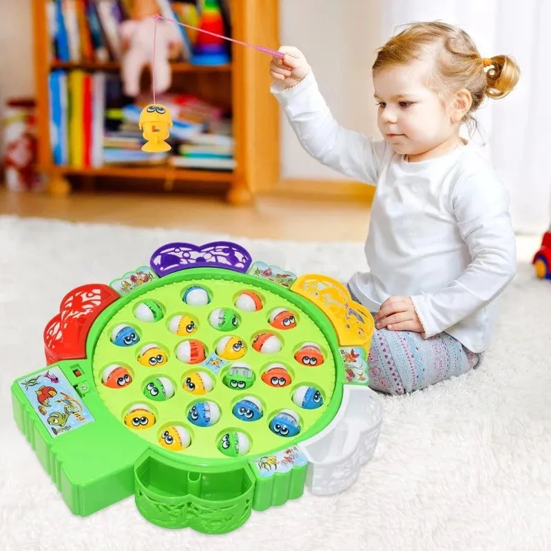 New Kids Fishing Toys Electric Rotating Fishing Play Game