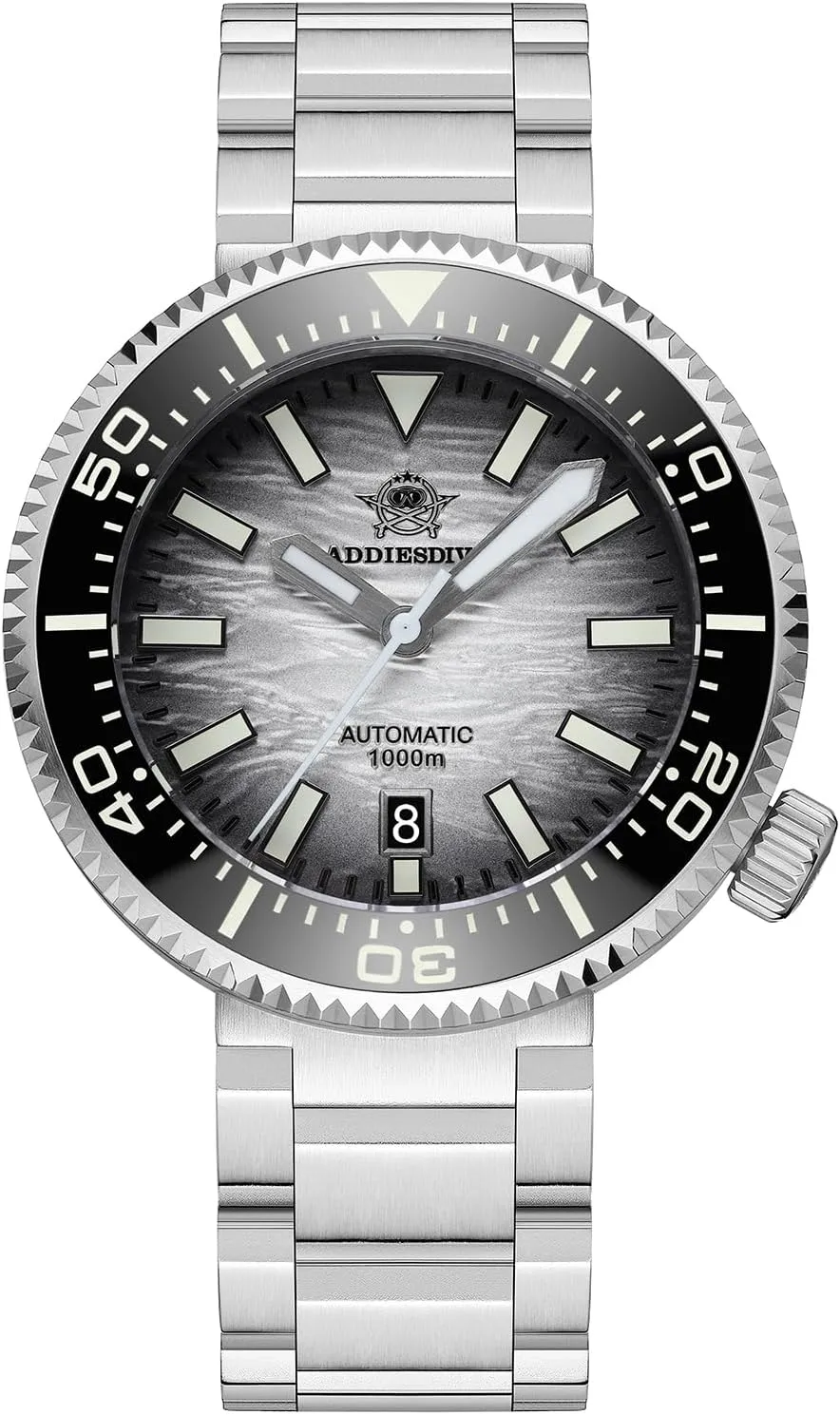 NH35A hearth shower allude lag Synthetic Sapphire Scuba Diver Watches for Men ADDIESDIVE Automatic Dive Watch 1000 M Waterproof Helium Escape Valve 