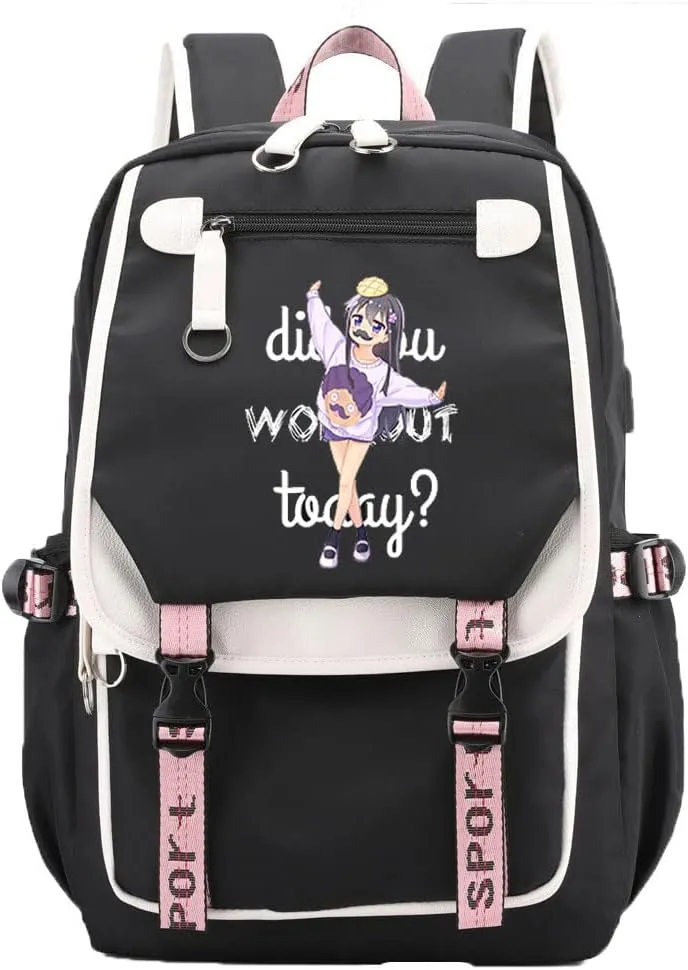 ni Tenshi ga Maiorita! Backpack Cosplay flow igneous Mochila Rucksack Backpack (9) Anime Watashi 