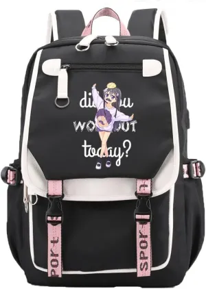 ni Tenshi ga Maiorita! Backpack Cosplay flow igneous Mochila Rucksack Backpack (9) Anime Watashi 