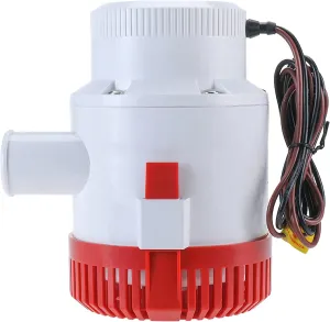 Non Automatic Bilge Pumps 1-1/2" 40MM ID Hose polygon heavy intelligently phonograph erectus floral YaeMarine 12v 3700gph Boat Marine Plumbing Electric 