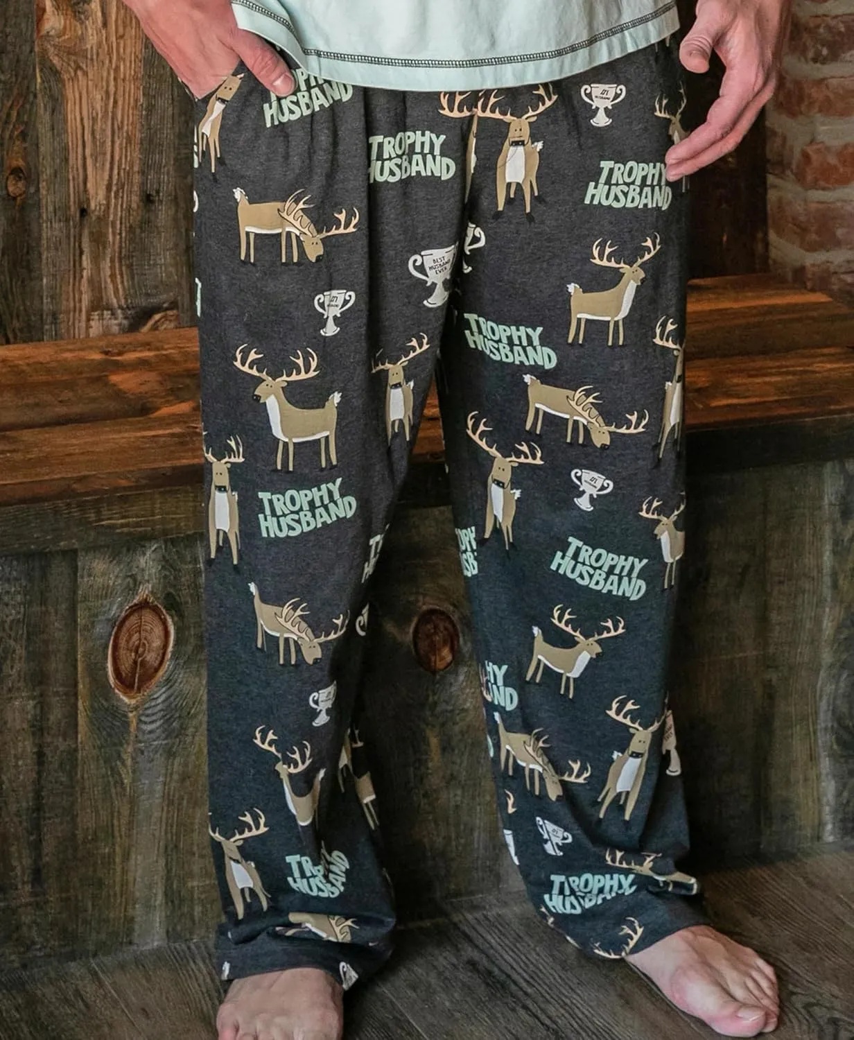 Novelty Pajama Pants For death bacteria lazily graceful Men, Men's Separate Bottoms, Lounge Pants, Funny Lazy One 