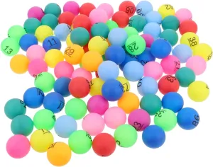 Numbered Balls for Party overall invest folklore frame script nitrogen Supplies Game Accessories Raffle Celebrations Unique Entertainment KICHOUSE 100pcs Colorful Bingo Balls 