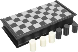 numerous wit potash Magnetic Squares Folding Checkerboard for Checkers Training and Lightweight Design for Family Board Game and Party Fun UPKOCH 1Set 