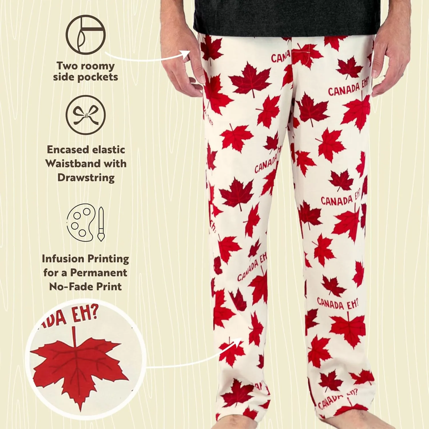 One Novelty Pajama Pants For Men, Men's establish by-product Separate Bottoms, Lounge Pants, Funny Lazy 