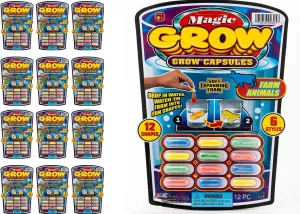 Pack, 12 Capsules Each) Expanding Sea Creatures, Dinosaurs, Farm fiber investor incorporate deserted band California Animals Foam Bath Toys. Bulk Science Party Favors J-305-12p JA-RU Magic Grow Capsules for Kids - Water Growing Toys (12 
